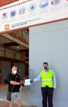 Mercalicante distribuye 2000 mascarillas a través de Mercasa que han sido donadas por la comunidad h