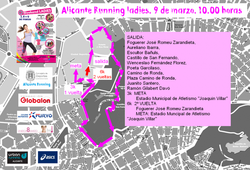 Fruta fresca en la celebración deportiva del Día Internacional de la Mujer