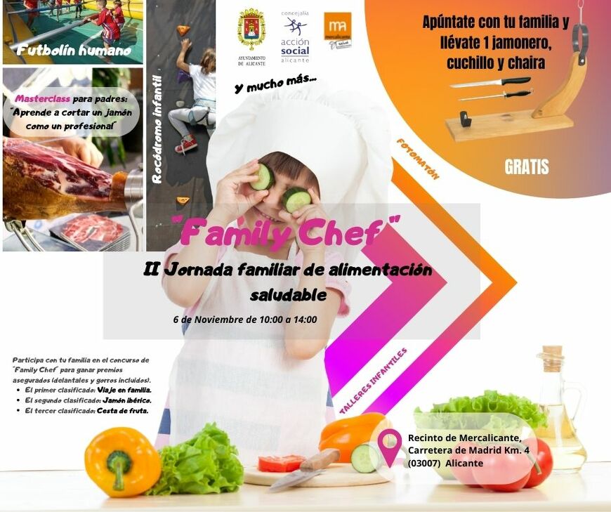 Acción Social y Mercalicante organizan la II Jornada Familiar de Alimentación  Saludable