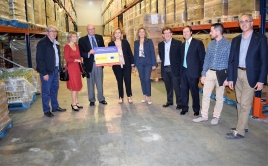 La subdelegada de Gobierno en Alicante ha visitado esta mañana el Banco de Alimentos en Mercalicante